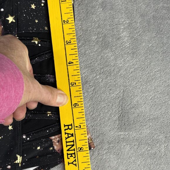 Torrid Swim Bottoms Womens 4 4X Galaxy Gold Foil Star High Waist Ruched Cutout - Picture 8 of 11